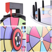 Yescom 15" Table Top 2 Circles Colorful Dry Erase Prize Wheel Image