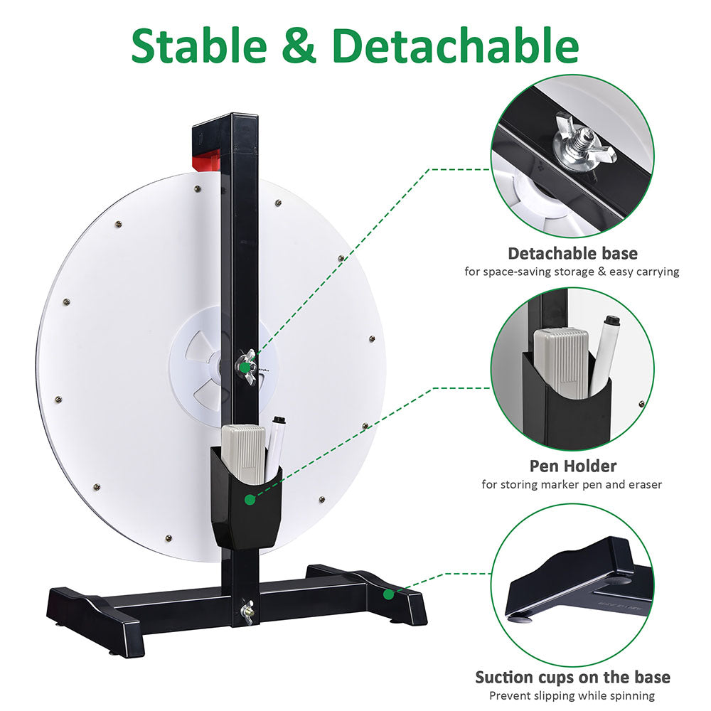 Yescom 18" Prize Wheel Tabletop Custom Wheel 12-Slot Image