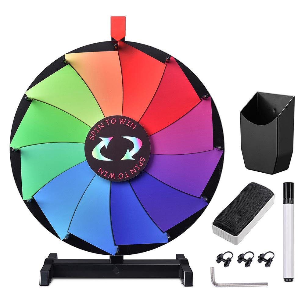 Yescom 18" Prize Wheel Tabletop Custom Wheel 12-Slot Image