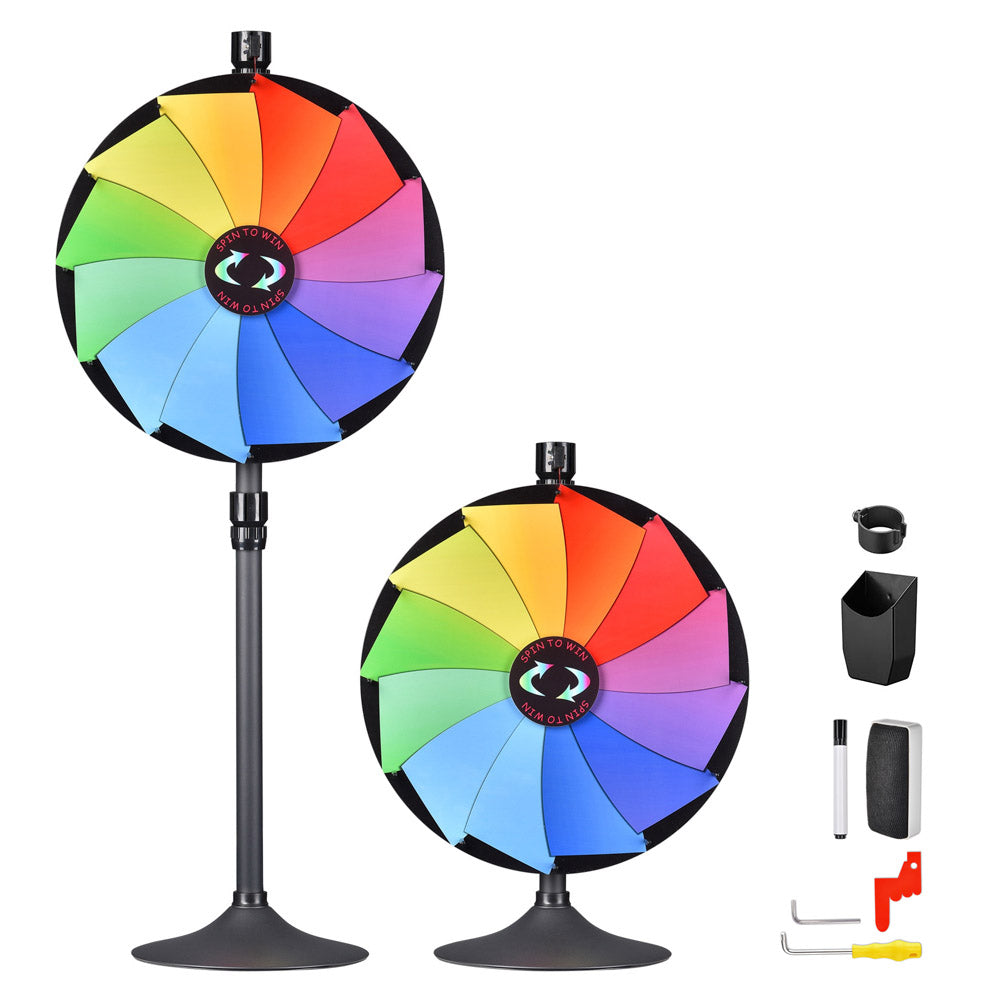 Yescom 24" Prize Wheel Tabletop Floor Stand 12-Slot Image