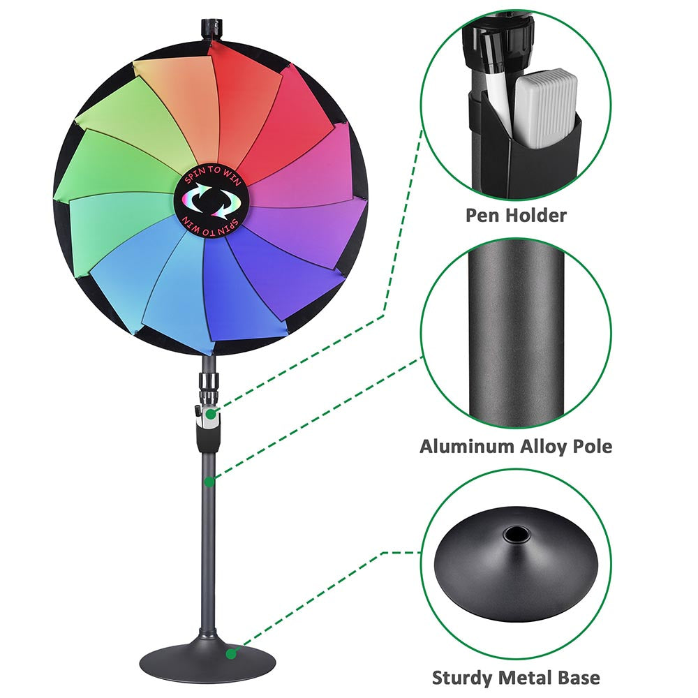 Yescom 36" Prize Wheel Tabletop Floor Stand 12-Slot Image