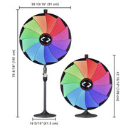 Yescom 36" Prize Wheel Tabletop Floor Stand 12-Slot Image