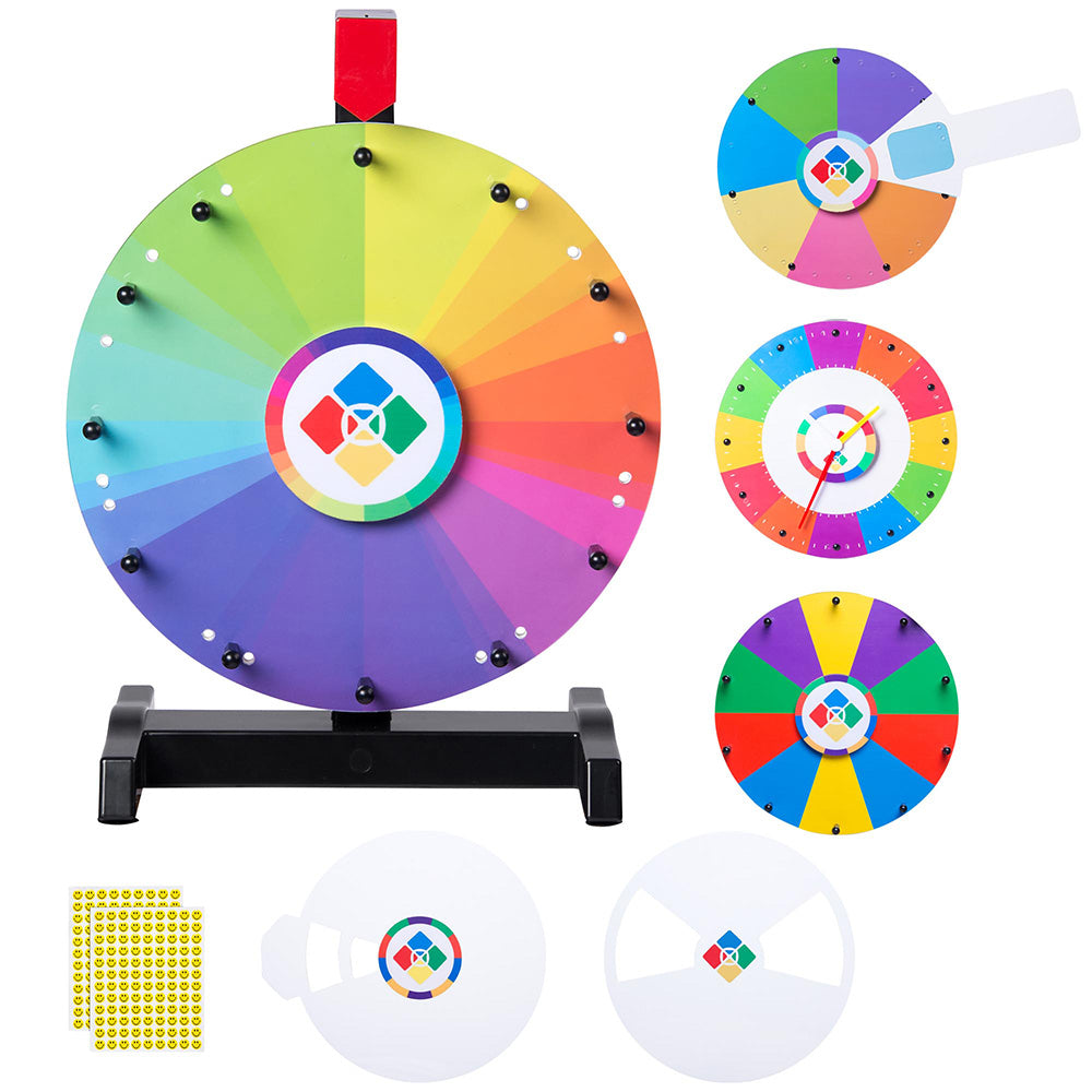 Yescom 12" Tabletop Prize Wheel Teachers' Choice All in 1, 26-Slot Image