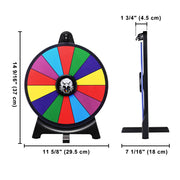 Yescom 12" Prize Wheel Tabletop Lay Flat with Bald Eagle Head Image