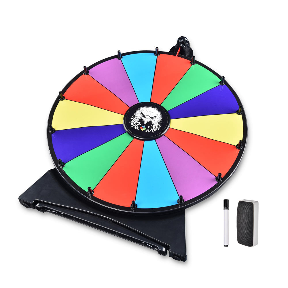 Yescom 20" Prize Wheel Tabletop Lay Flat with Bald Eagle Image