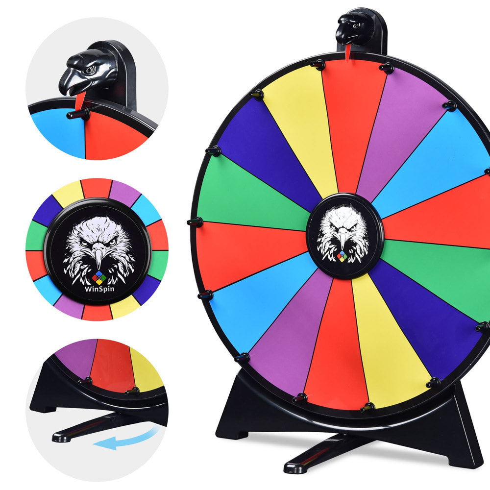 Yescom 20" Prize Wheel Tabletop Lay Flat with Bald Eagle Image