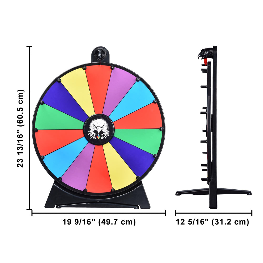 Yescom 20" Prize Wheel Tabletop Lay Flat with Bald Eagle Image