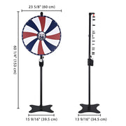 Yescom 24" Floor Stand Tabletop Prize Wheel Bald Eagle Head Image