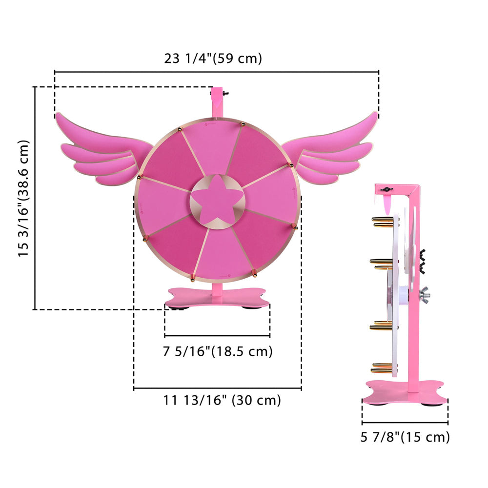 Yescom 12" Tabletop Prize Wheel Carnival Birthday Wheel Spinner Image