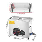 Yescom 6L Stainless Steel Digital Ultrasonic Cleaner Machine Image