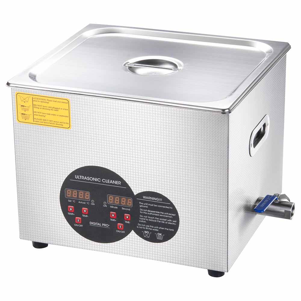 Yescom 15L Stainless Steel Digital Ultrasonic Cleaner Machine Image