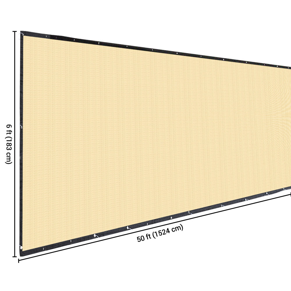 Yescom Fence Screen 90% Privacy Windscreen 6'x50' Image