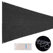 Yescom Fence Screen 90% Privacy Windscreen 6'x50', Black Image