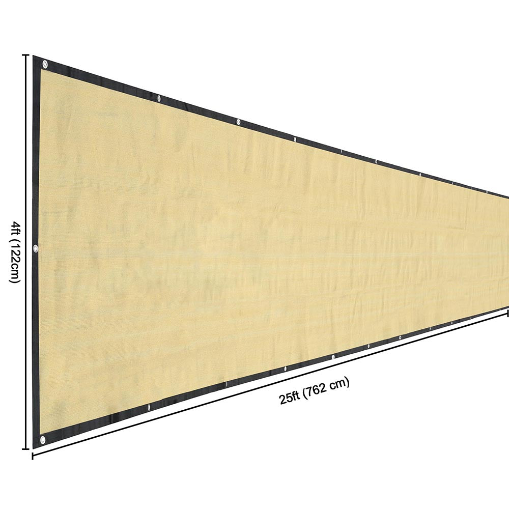 Yescom Fence Screen 90% Privacy Windscreen Fencing Mesh 4'x25' Image