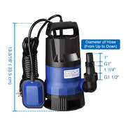 Yescom 550w 3/4 HP Pool Dirty Water Submersible Pump Image