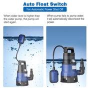 Yescom 750w 1 HP Pool Dirty Water Submersible Pump Image