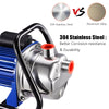 Yescom Water Pump Electric Irrigation Pump Stainless Steel 1.6HP 814gph