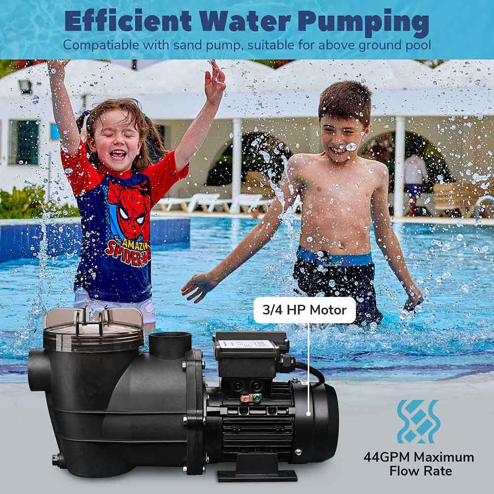 Yescom 3/4HP Pool Pump for Above Ground Pool 2640GPH Image