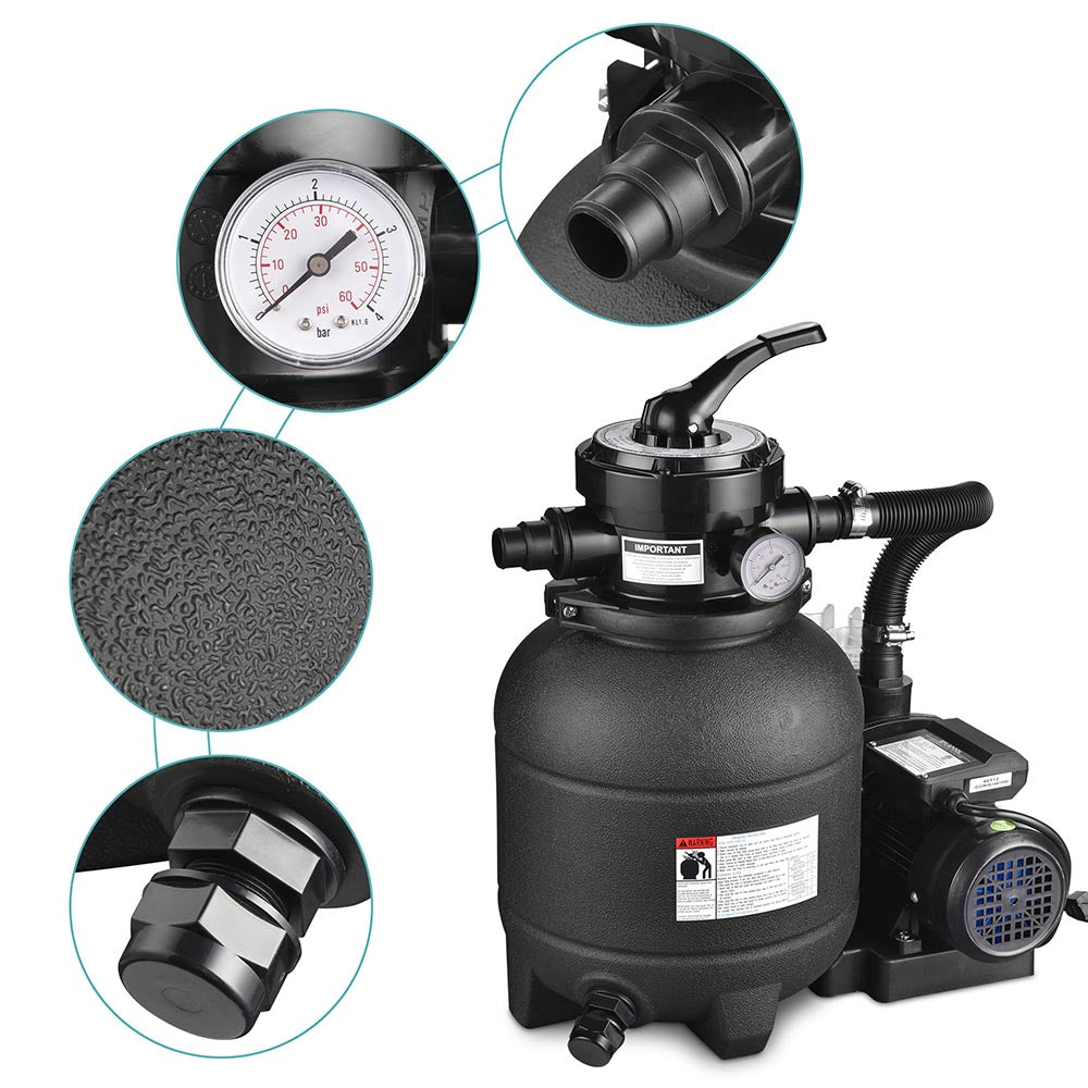 Yescom 12" Sand Filter and 3/4 HP Pool Pump Above Ground Pool SPA Image