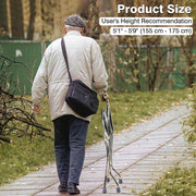 Yescom Medical Folding Walking Cane w/ Seat Lightweight Stool Image