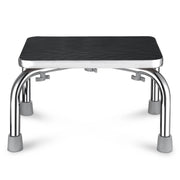 Yescom Medical Single Step Stool Footstool Chrome Steel Non-skid Rubber Image