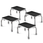 Yescom Medical Single Step Stool Footstool Chrome Steel Non-skid Rubber, 4ct/pk Image