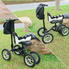 Yescom Folding All-Terrain Knee Walker Scooter Steerable Brake Basket Pump