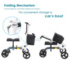 Yescom Knee Walker Scooter w/ Basket Foldable Medical Steerable