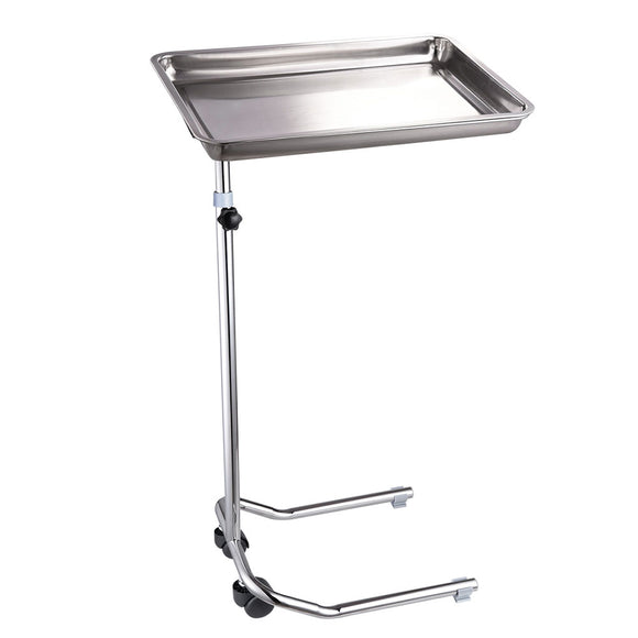 Yescom Mayo Stand Foot Operated Medical Equipment Chrome Pole Image