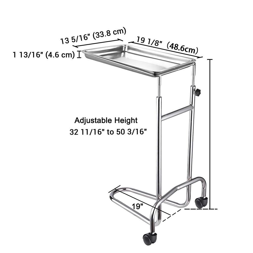 Yescom Mayo Stand Foot Operated Double Post Image