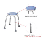 Yescom Shower Safety Stool with Rotating Seat Medical Bath Image