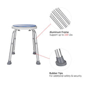 Yescom Shower Safety Stool with Rotating Seat Medical Bath Image