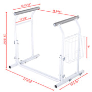 Yescom Freestanding Toilet Safety Rail Handrail with Magazine Rack Image