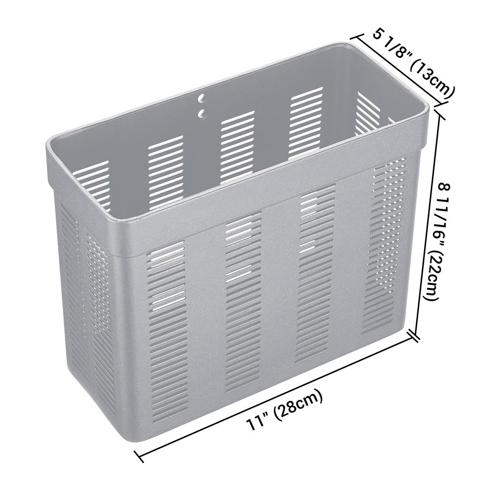 Yescom Mobile Computer Cart Metal Storage Basket Image