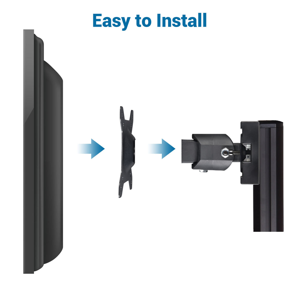 Yescom Monitor VESA Mount 75x75 & 100x100, Tilting & Swivel Image