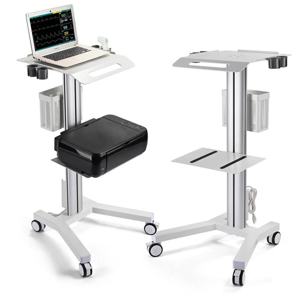 Yescom Rolling Laptop Cart with Power Outlet Image