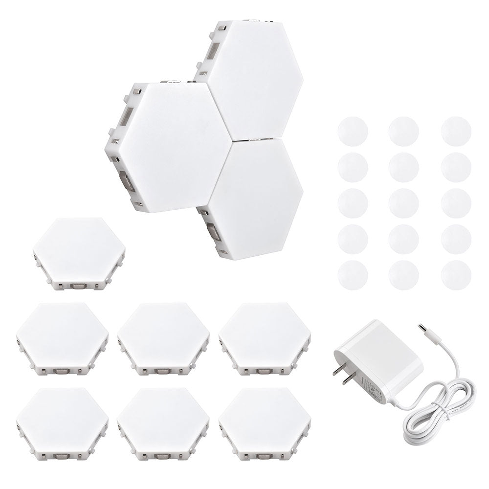 Yescom Modular Touch Light Panels Wall Light White 10PCS Image