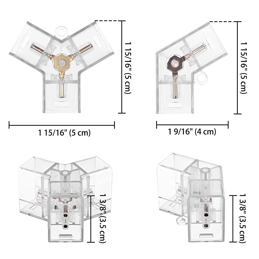 Yescom Hexagon Garage Light Connectors(Y+2-Way) Image