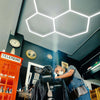 Yescom Hexagon Garage Light 5-Grids Ceiling/Wall Mount