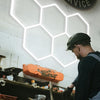 Yescom Hexagon Garage Light 5-Grids Ceiling/Wall Mount