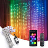 Yescom Curtain Fairy Lights APP & Remote Music Sync Color-Changing