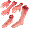 Yescom 5X Bloody Hands Foot Leg Body Parts Set for Halloween Party