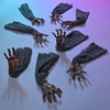 Yescom Halloween Decoration Props Zombie Hands with Lawn Stakes 4-Pair