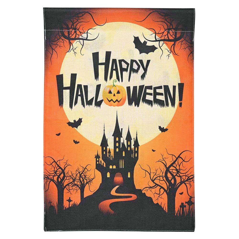 Yescom Small Halloween Flag Garden Outdoor Flag 12x18", Castle Image