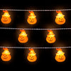 Yescom 10Ft Halloween String Lights Orange Pumpkin 20 LEDs