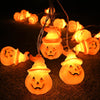 Yescom 10Ft Halloween String Lights Orange Pumpkin 20 LEDs