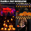 Yescom 10Ft Halloween String Lights Orange Pumpkin 20 LEDs