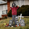 Yescom Halloween Zombie with Chained Hands Outdoor Decors