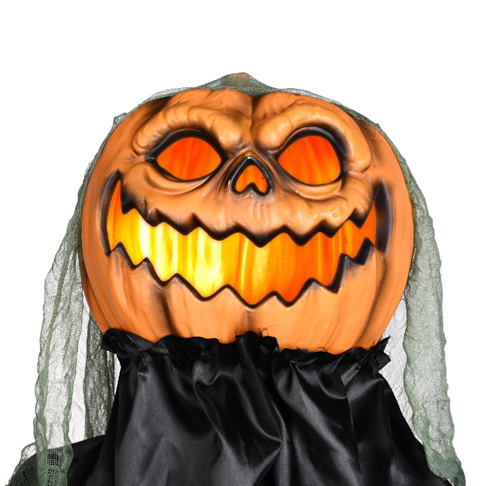 Yescom Animatronics Pumpkin Halloween Decor Sound & Touch Activated 5.4ft Image