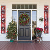 Yescom Christmas Sign Happy New Year Door Welcome Sign Set of 2